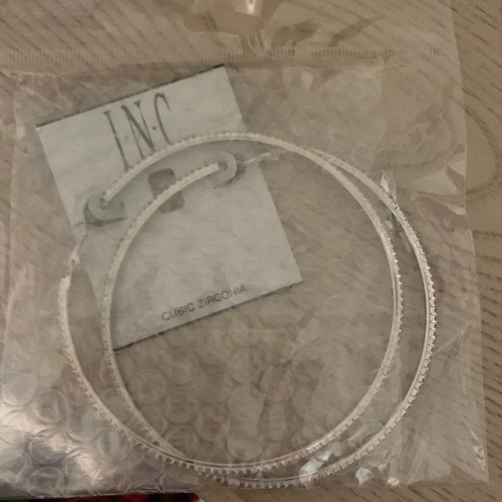 INC EXTRA LARGE HOOP EARRINGS